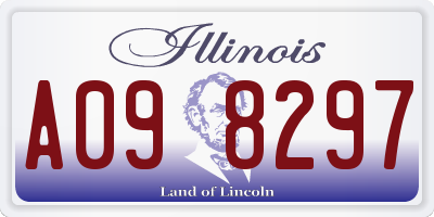 IL license plate A098297