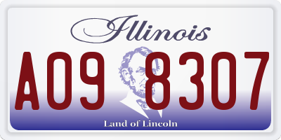 IL license plate A098307