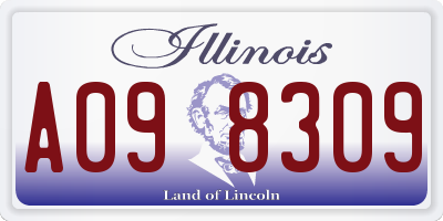 IL license plate A098309