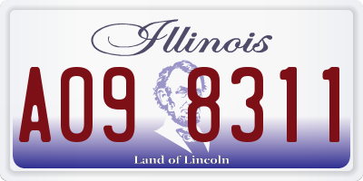 IL license plate A098311