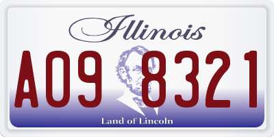 IL license plate A098321
