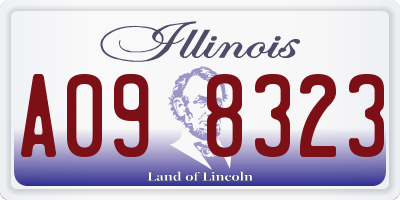 IL license plate A098323