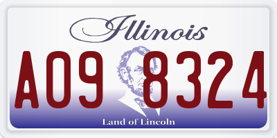 IL license plate A098324