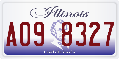 IL license plate A098327