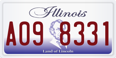 IL license plate A098331
