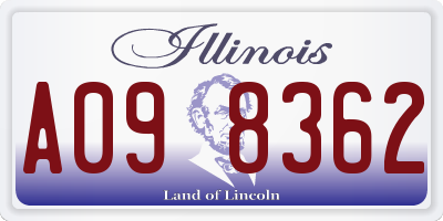IL license plate A098362