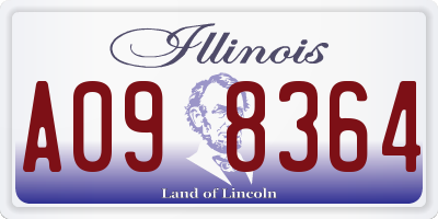 IL license plate A098364