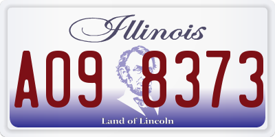 IL license plate A098373