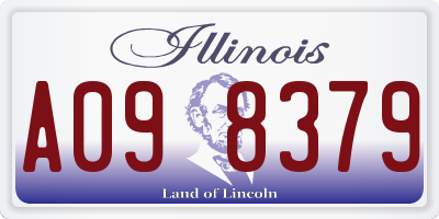 IL license plate A098379