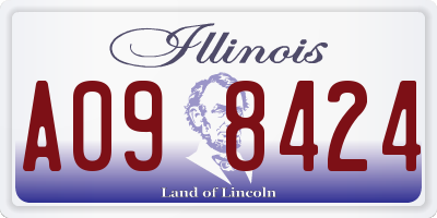 IL license plate A098424