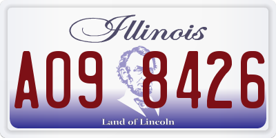 IL license plate A098426