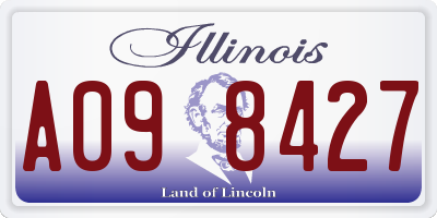 IL license plate A098427