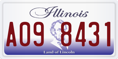 IL license plate A098431