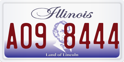 IL license plate A098444