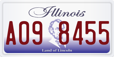 IL license plate A098455