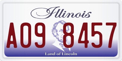 IL license plate A098457