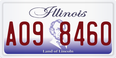 IL license plate A098460