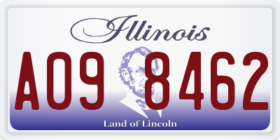IL license plate A098462
