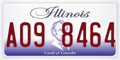 IL license plate A098464