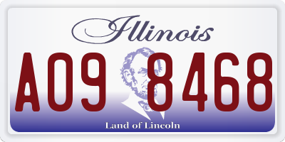 IL license plate A098468