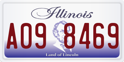 IL license plate A098469