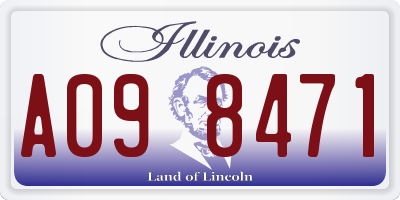 IL license plate A098471
