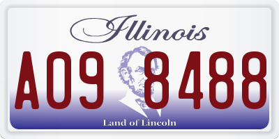 IL license plate A098488