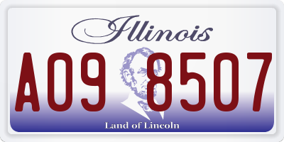 IL license plate A098507