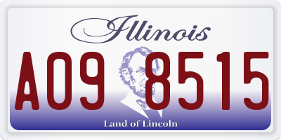 IL license plate A098515