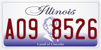 IL license plate A098526