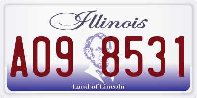 IL license plate A098531