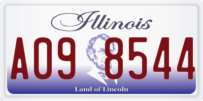 IL license plate A098544