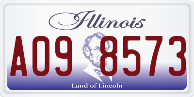 IL license plate A098573