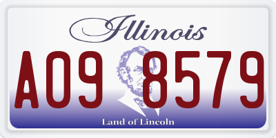 IL license plate A098579