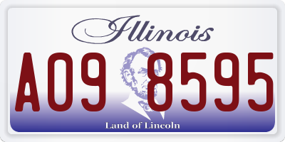 IL license plate A098595
