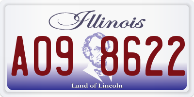 IL license plate A098622