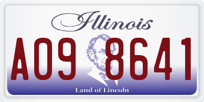 IL license plate A098641