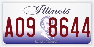 IL license plate A098644