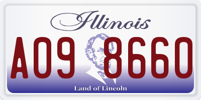IL license plate A098660