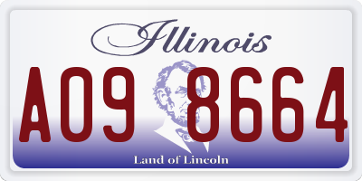 IL license plate A098664