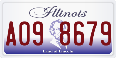 IL license plate A098679