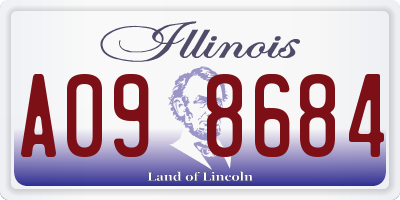 IL license plate A098684