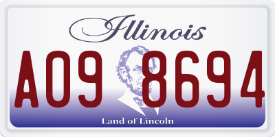 IL license plate A098694