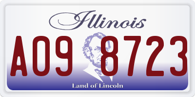 IL license plate A098723