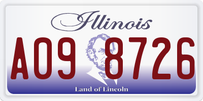IL license plate A098726