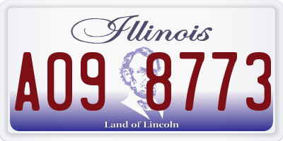 IL license plate A098773