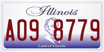 IL license plate A098779