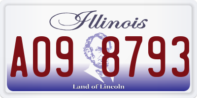 IL license plate A098793