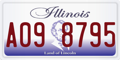 IL license plate A098795