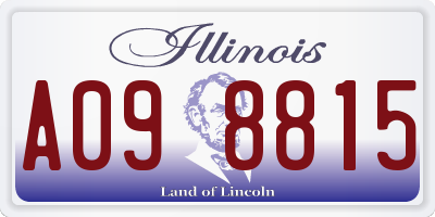 IL license plate A098815